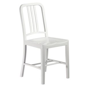 Dominidesign Terrace chair DD Navy style Chair matte PP white