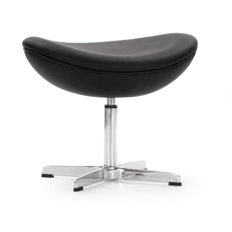 Dominidesign Footstool Egg chair Leather black