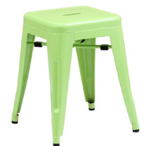 Dominidesign Stool Tolix style barstool 48cm matt lightgreen