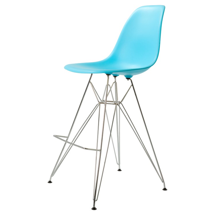 Dominidesign Barstool DSR matte PP neon blue