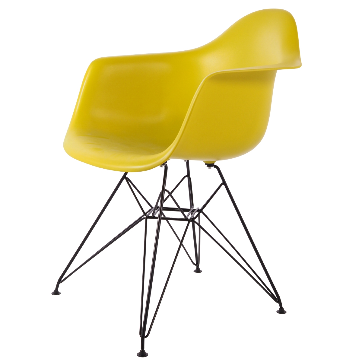 Dominidesign Dining chair DAR Black base PP mustard