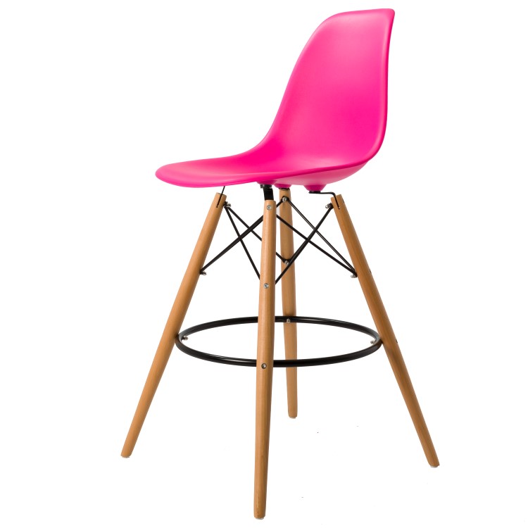 Dominidesign Barstool DSW matte PP neon pink