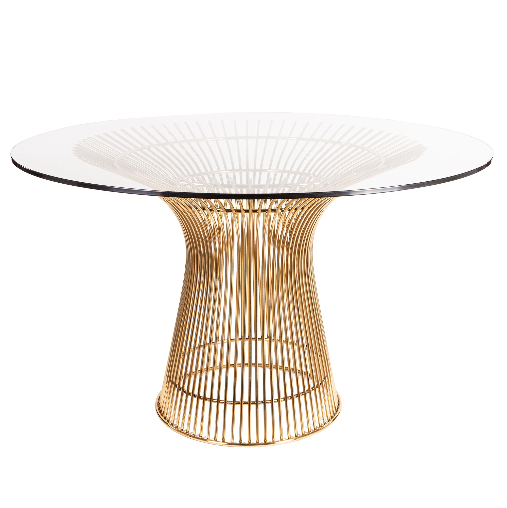Dominidesign Dining table Wire table diameter 120cm gold