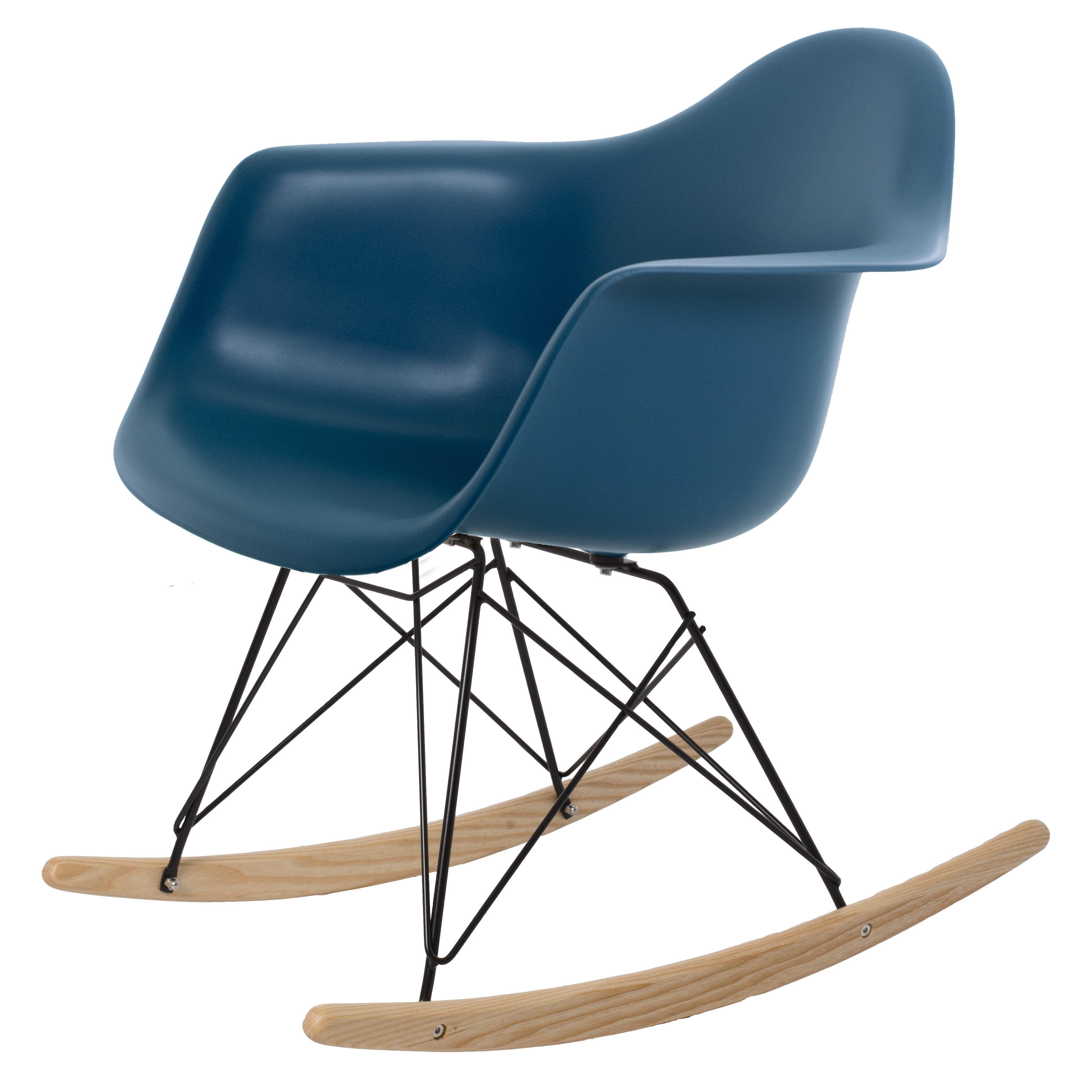 Dominidesign Rocking chair RAR Black base PP oceanblue