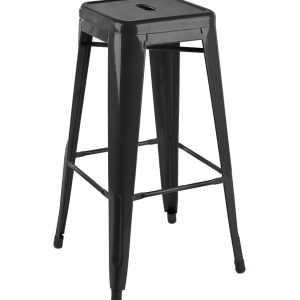 Dominidesign Barstool Tolix style barstool 77cm glossy black