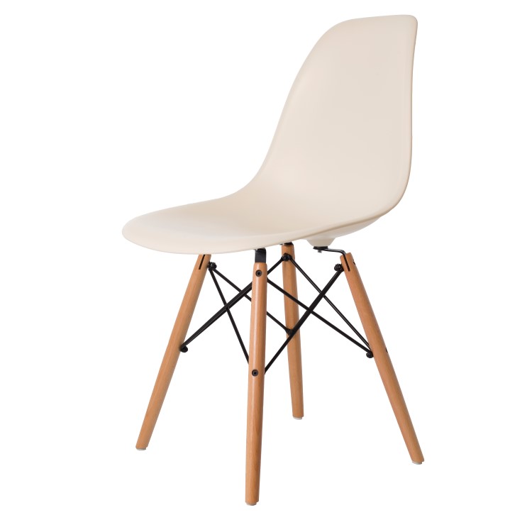 Dominidesign Dining chair DSW matte PP cream