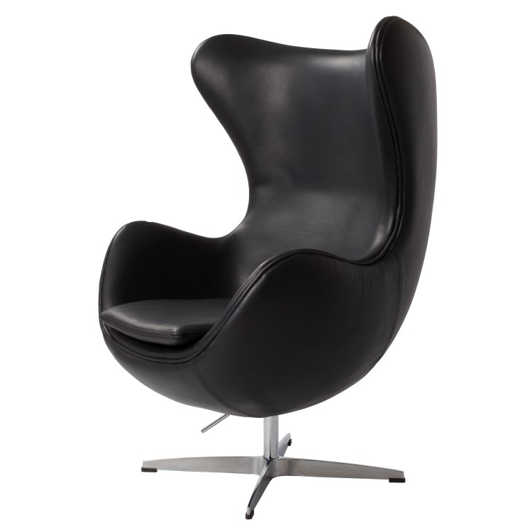 Dominidesign Lounge chair Egg chair Leather black