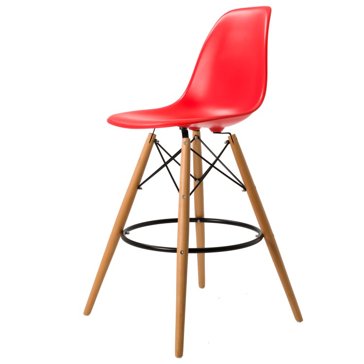 Dominidesign Barstool DSW matte PP red
